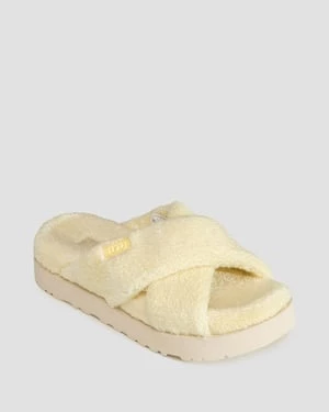 Klapki Ugg Fuzz Sugar Terry Cross