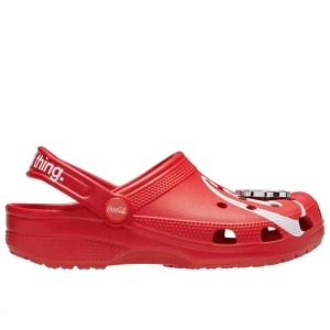 Klapki unisex Crocs Coca Cola Classic Clog 212129-90H - czerwone