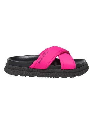 Marc O'Polo Shoes Klapki w kolorze czarno-różowym rozmiar: 38