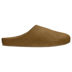 Beżowe klapki z linii comfort z dwoiny welurowej 74151-64 Wojas