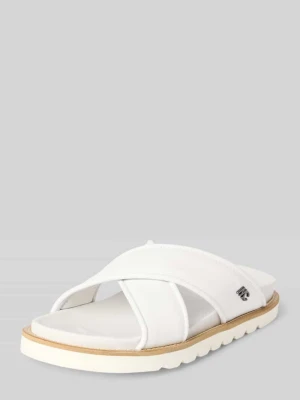 Klapki z aplikacją z logo Marc Cain Bags & Shoes