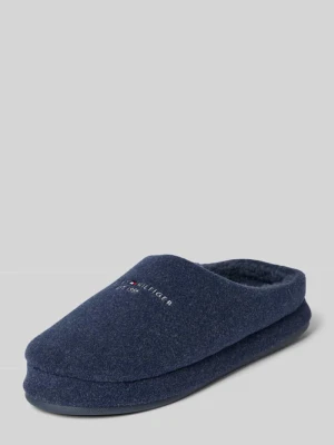 Klapki z filcu Tommy Hilfiger