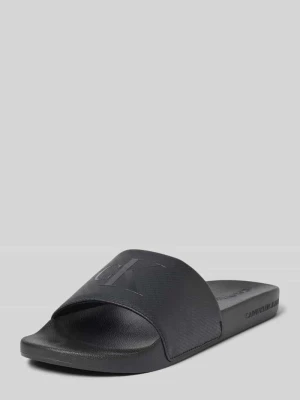 Klapki z nadrukiem z logo CK Calvin Klein