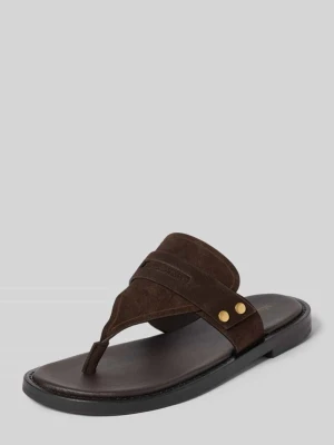 Klapki z naturalnej skóry ze skóry bydlęcej Marc O'Polo