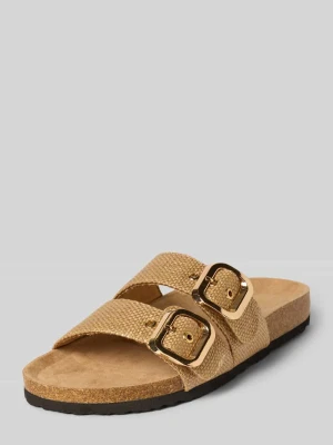 Klapki z tkanym efektem model ‘MAXI-16 RAFFIA’ Only