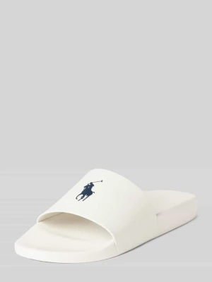 Klapki z wytłoczonym logo Polo Ralph Lauren
