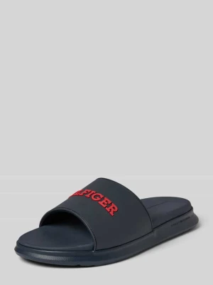 Klapki z wytłoczonym logo Tommy Hilfiger