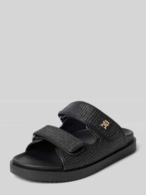 Klapki z zapięciem na rzep Tommy Hilfiger