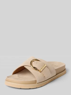 Klapki ze skóry z tłoczeniem z logo Model 'Mardale' Gant