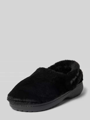 Klapki ze sztucznego futra Crocs