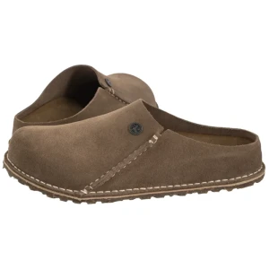 Klapki Zermatt Premium Suede Gray Taupe 1021318 (BK340-a) Birkenstock