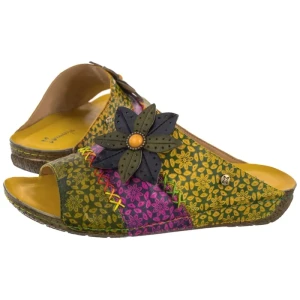 Klapki Zielone/Różowe K7408-07/00-1 (MA1528-a) Maciejka