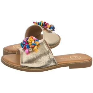 Klapki Złote DK6233/25 GO (FO165-a) Filippo