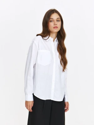 Klasyczna biała koszula z kieszeniami Top Secret