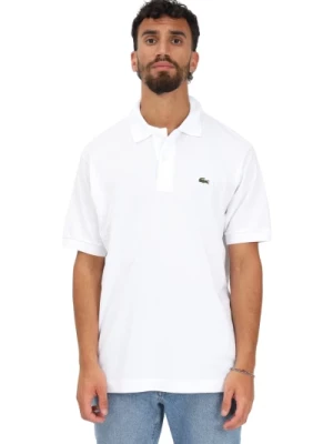 Klasyczna Biała Koszulka Polo dla Mężczyzn Lacoste