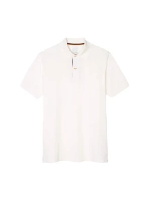Klasyczna Biała Koszulka Polo z Paskiem Artystycznym Paul Smith