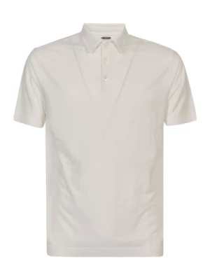 Klasyczna Biała Koszulka Polo Zanone