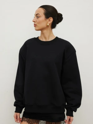 Zdjęcie produktu Klasyczna bluza z HAFTEM w kolorze TOTALLY BLACK - NOEL-S/M Marsala