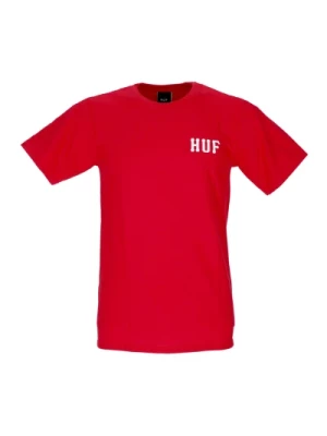 Klasyczna H Koszulka - Czerwony Streetwear HUF