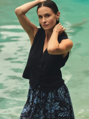 Klasyczna kamizelka garniturowa ciemny granat Greenpoint