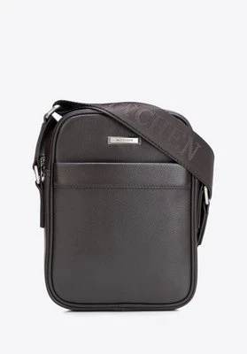 Klasyczna męska listonoszka ze skóry naturalnej brązowa Wittchen