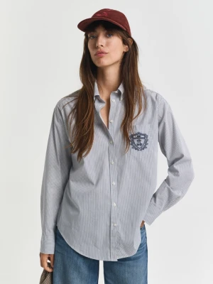 Klasyczna popelinowa koszula z grafiką o luźnym kroju GANT