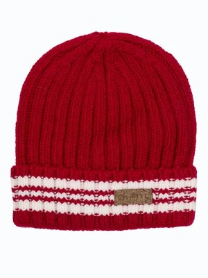 Klasyczna zimowa czapka męska czerwona Shelvt