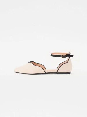 Klasyczne baleriny Anna Field Wide Fit By Zalando beżowy