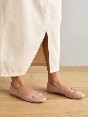 Klasyczne baleriny Anna Field Wide Fit By Zalando jasnoróżowy