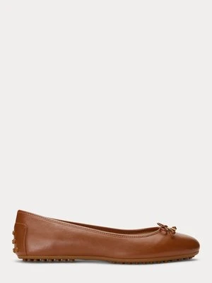 Klasyczne baleriny Lauren Ralph Lauren tan