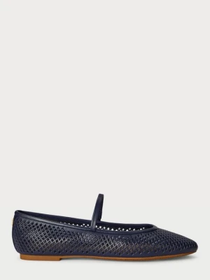 Klasyczne baleriny Lauren Ralph Lauren granatowy