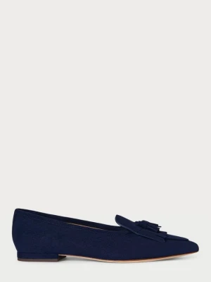 Klasyczne baleriny Lauren Ralph Lauren granatowy
