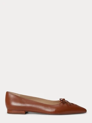 Klasyczne baleriny Lauren Ralph Lauren tan