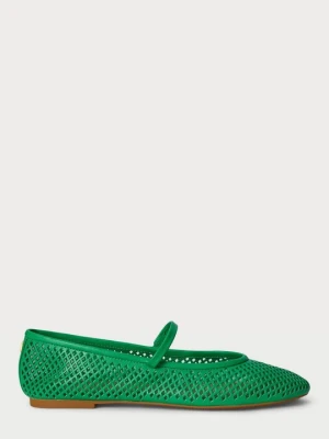 Klasyczne baleriny Lauren Ralph Lauren zielony