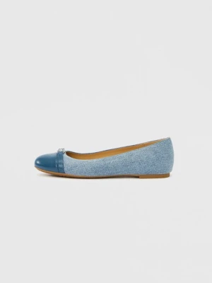 Klasyczne baleriny Michael Kors jasnoniebieski denim