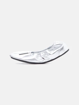 Klasyczne baleriny MM6 Maison Margiela srebrny