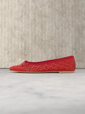 Klasyczne baleriny Pretty Ballerinas czerwony
