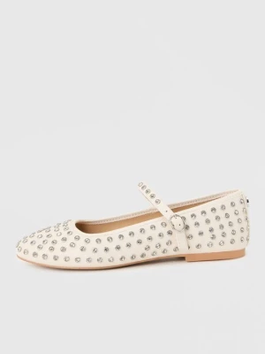 Klasyczne baleriny Steve Madden mleczny