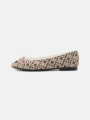 Klasyczne baleriny Tommy Hilfiger brązowy