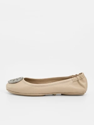 Klasyczne baleriny Tory Burch kamień