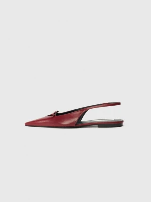 Klasyczne baleriny Victoria Beckham bordowy