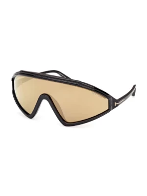 Klasyczne Brązowe Lustro Okulary przeciwsłoneczne Tom Ford