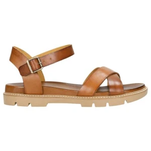 Brązowe sandały damskie w stylu casual 76036-53 Wojas