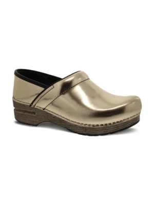 Klasyczne Buty Slip-On w Kolorze Złotym Dansko