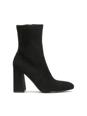 Klasyczne czarne botki na słupku Kazar