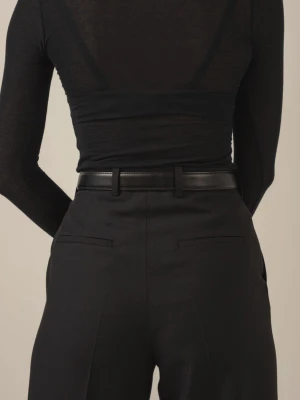 Klasyczne czarne spodnie wide leg Gloria LAÏF