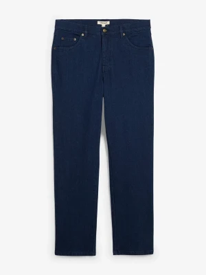 Klasyczne jeansy ze stretchem classic fit, straight BonPrix niebieski