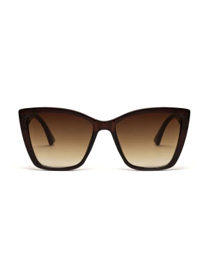 Klasyczne okulary przeciwsłoneczne w brązowych oprawkach Top Secret