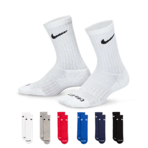 Klasyczne skarpety dla małych dzieci Nike Dri-FIT Performance Basics (6 par) - Czerń