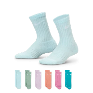 Klasyczne skarpety dla małych dzieci Nike Dri-FIT Performance Basics (6 par) - Niebieski